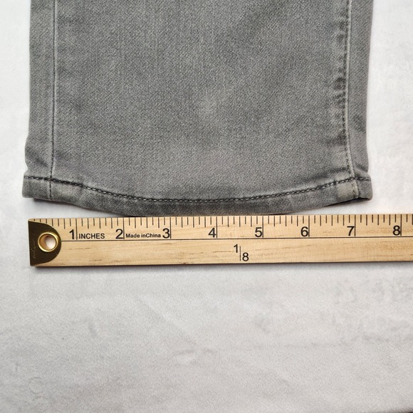 John Varvatos USA Bowery Slim Straight Grey Jeans Mens 36 Stretch Denim Pants - Picture 8 of 14